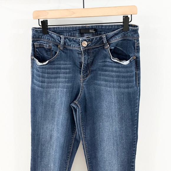 1822 Denim Dark Wash Skinny Jeans Size 10 - Picture 3 of 6